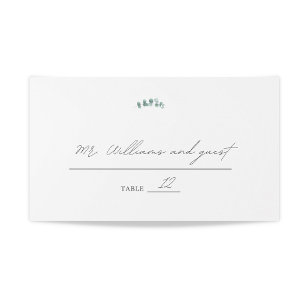Adelaide Wedding Watercolor Eucalyptus Platzkarte