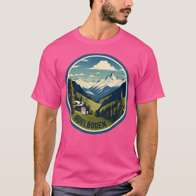 Adelboden Schweiz T-Shirt (Vorderseite)