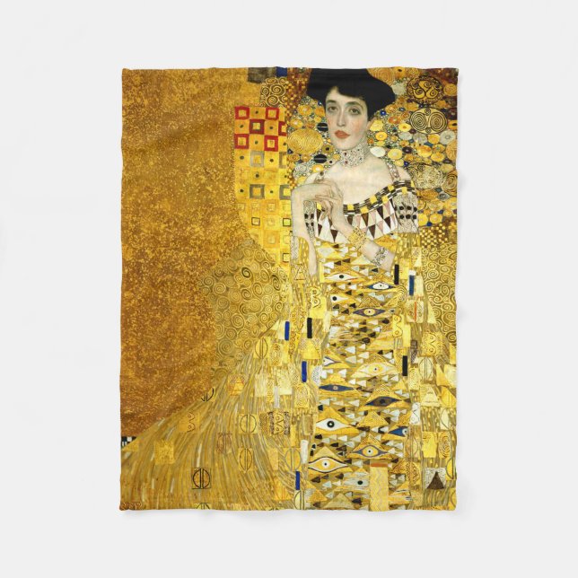 Adele Bloch-Bauer I von Gustav Klimt Fleecedecke (Vorderseite)