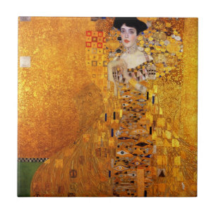 Adele Bloch-Bauers Portrait von Gustav Klimt Fliese