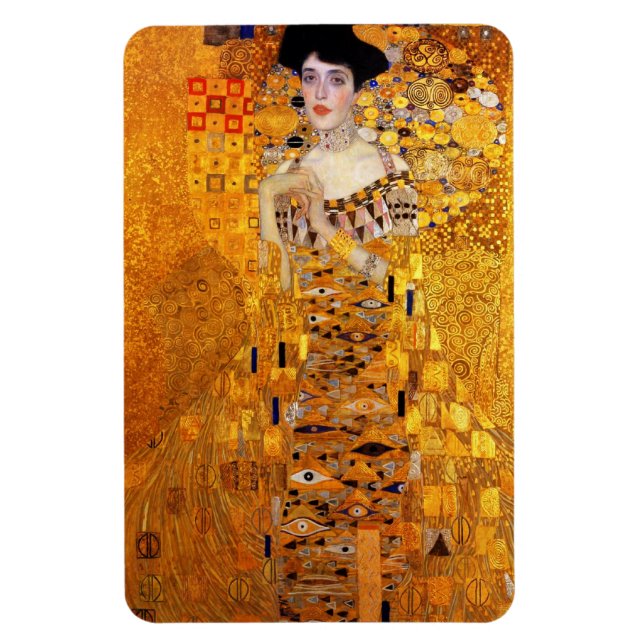 Adele Bloch-Bauers Portrait von Gustav Klimt Magnet (Vertikal)