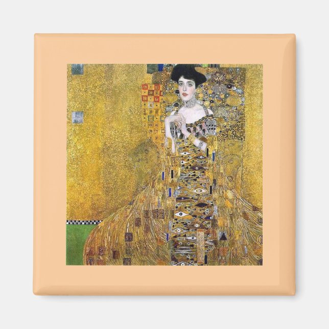 Adele Bloch-Bauers Portrait von Gustav Klimt Magnet (Vorne)