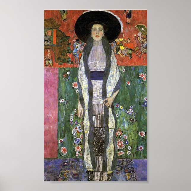Adele Bloch von Gustav Klimt Art Nouveau Art Poster (Vorne)