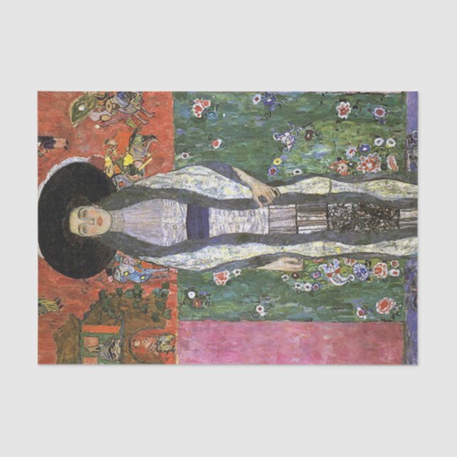 Adele Bloch von Gustav Klimt Art Nouveau Art Seidenpapier (Vorderseite)