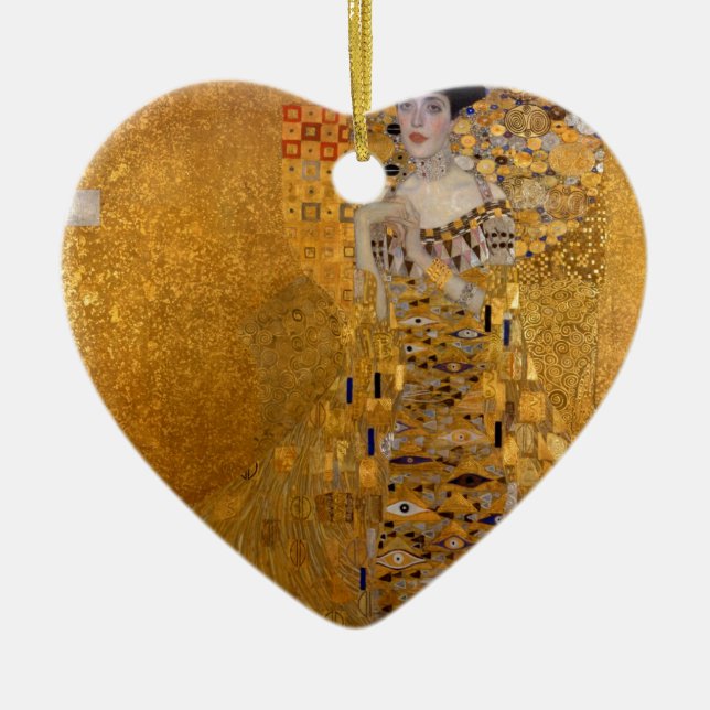 Adele, die Dame in Gold - Gustav Klimt Keramikornament (Vorne)