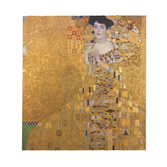 Adele, die Dame in Gold - Gustav Klimt Notizblock (Vorderseite)