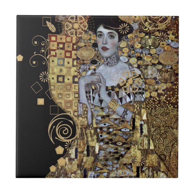 Adele Klimt Keramik Tile Fliese (Vorderseite)