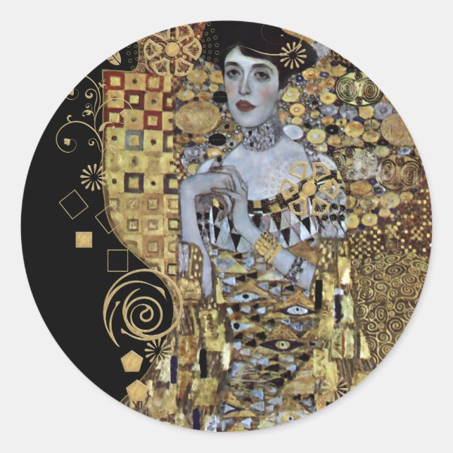 Adele Klimt Sticker (Vorderseite)