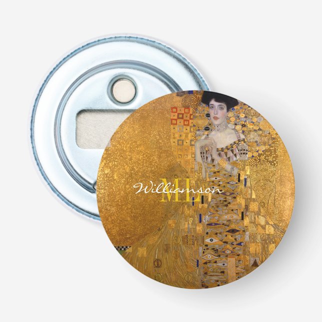 Adele, Lady in Gold von Gustav Klimt, Mit Monogram Flaschenöffner (Vorderseite)