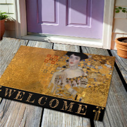 Adele, Lady in Gold von Gustav Klimt, Vintage Fußmatte