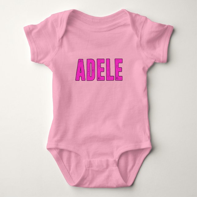 Adele Name für Adele Baby Strampler (Vorderseite)
