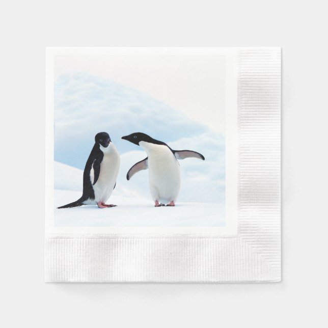Adelie Penguins Serviette (Vorderseite)