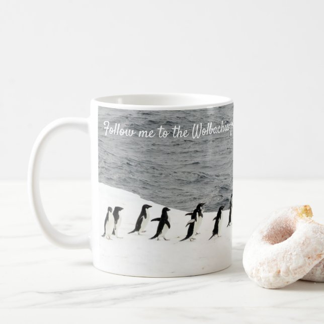 Adélie Penguins von RoseWrites gerettet Kaffeetasse (Mit Donut)