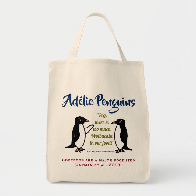 Adélie Penguins von RoseWrites Tragetasche (Vorne)