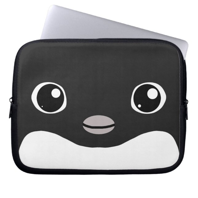 Adelie-Pinguin-Laptop-Hülse Laptopschutzhülle (Vorderseite)
