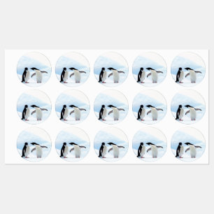 Adelie Pinguine Etiketten