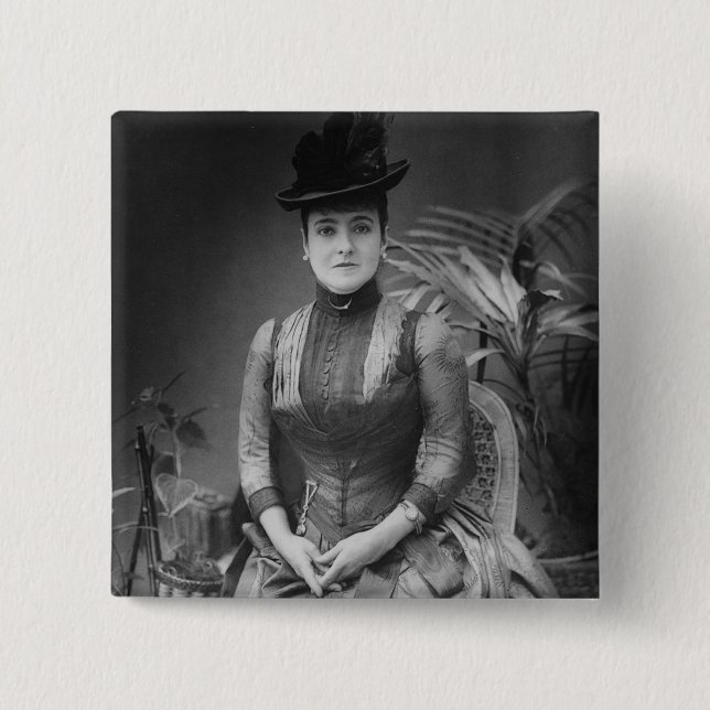 Adelina Patti, 1880 Button (Vorderseite)