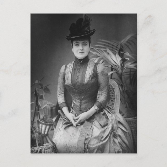 Adelina Patti, 1880 Postkarte (Vorderseite)