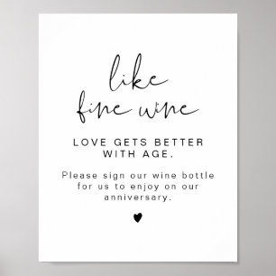 ADELLA Edgy Minimal Wine Wedding Gästebuch