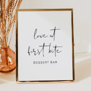 ADELLA Edgy Modern Minimalistisch Dessert Bar Post Poster