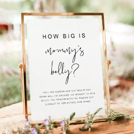 ADELLA Minimalistisch modern wie groß ist ihr Bauc Poster