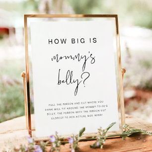 ADELLA Minimalistisch modern wie groß ist ihr Bauc Poster