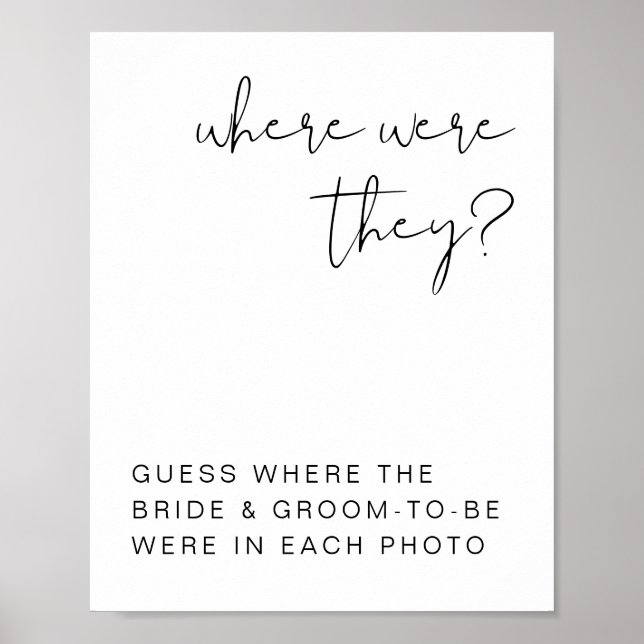 ADELLA Minimalistisch, wo sie unterschrieben haben Poster (Vorne)