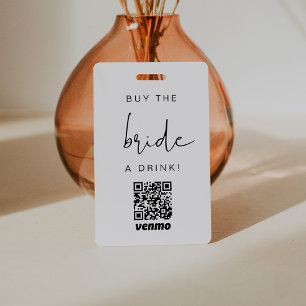 ADELLA Modern Edgy Kauf der Braut ein Getränk QR C Ausweis