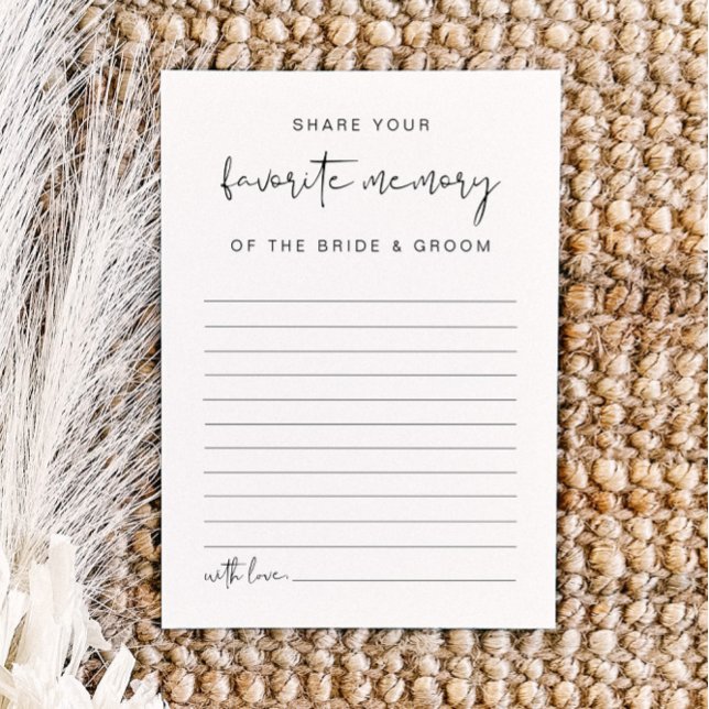 ADELLA Modern Minimalistisches Lieblings-Memory-Sp Einladung (Von Creator hochgeladen)