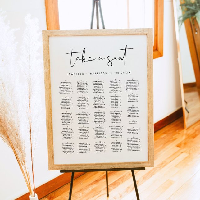 ADELLA Moderne, Minimalistische Alphabetische Sitz Poster (Von Creator hochgeladen)