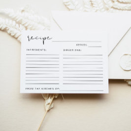 ADELLA Moderne Minimalistische Brautparty Rezept K Einladung