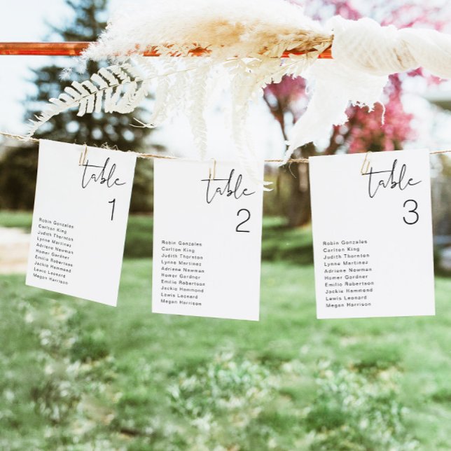 ADELLA Moderne Minimalistische Tischkarte Einladung (Von Creator hochgeladen)