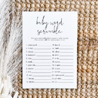 ADELLA Modernes Minimalistisches Baby Word Scrambl
