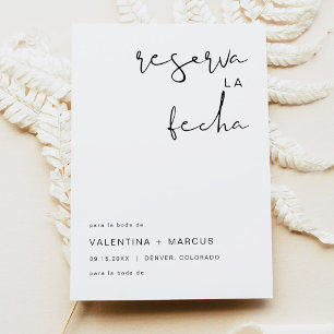 ADELLA Modernes Minimalistisches Spanisch Save the Einladung