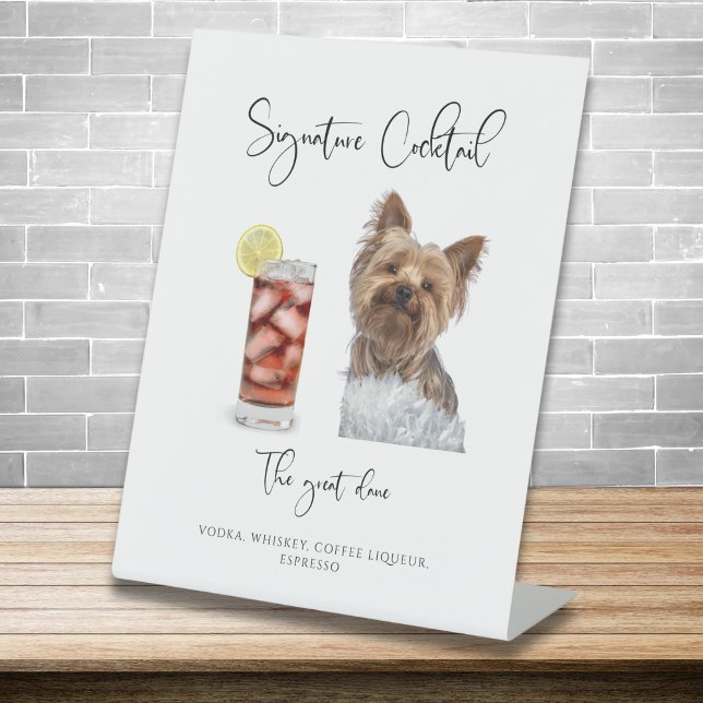 ADELLA Wedding Signature Dog Bar Menu Sockelschild (Von Creator hochgeladen)