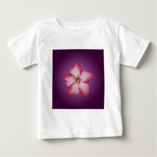 Adenium Rosa Blüten Flora Gradient Violett Baby T-shirt