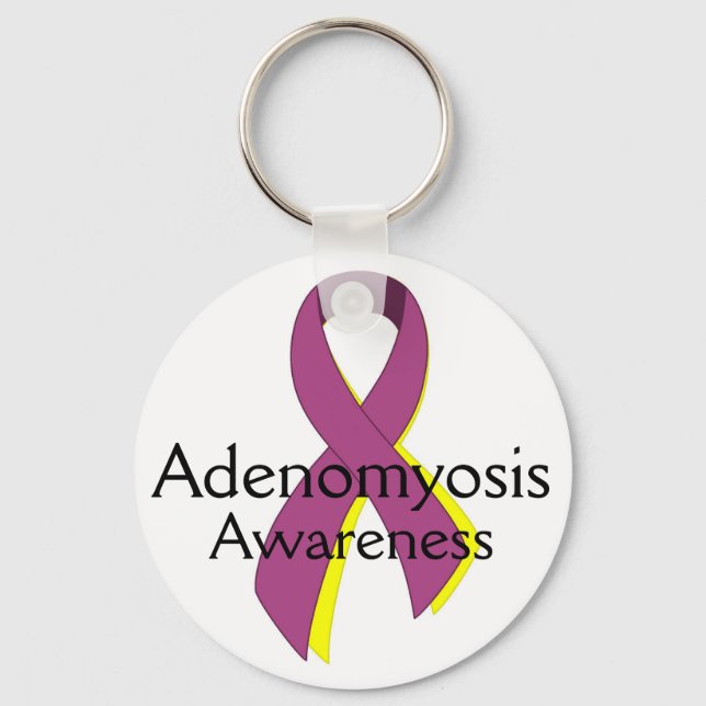 Adenomyosis Awareness key chain Schlüsselanhänger (Vorderseite)