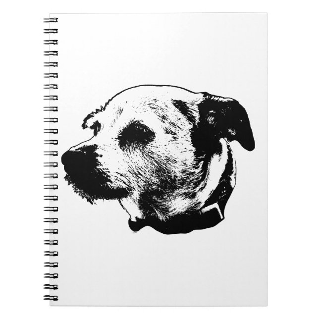 Adentiv Companion Terrier Mix Notebook Notizblock (Vorderseite)