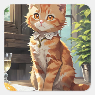 Adesivo Anime Coleção Filhotes Quadratischer Aufkleber