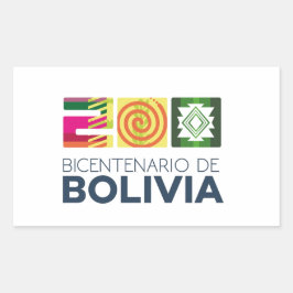 Adesivo bicentenario de Bolivia Rechteckiger Aufkleber