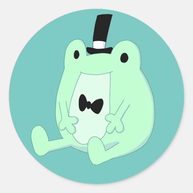Adesivo de sapo runder aufkleber (Vorderseite)