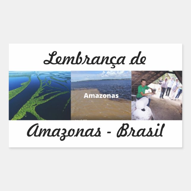 Adesivo lembrança de Amazonas Rechteckiger Aufkleber (Vorderseite)