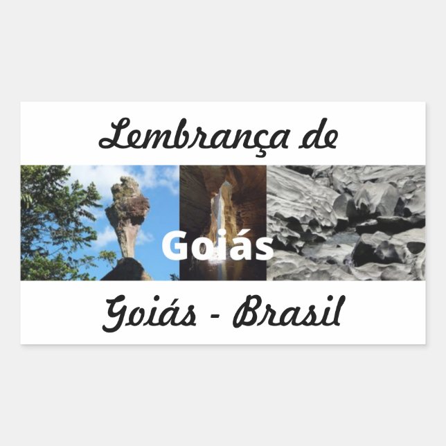 Adesivo lembrança de Goiás Rechteckiger Aufkleber (Vorderseite)