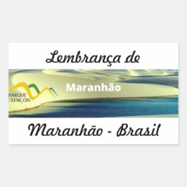 Adesivo lembrança de Maranhão Rechteckiger Aufkleber