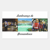 Adesivo lembrança de Pernambuco