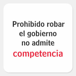 Adesivo no robar quadratischer aufkleber