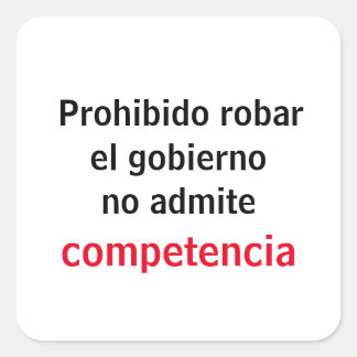 Adesivo no robar quadratischer aufkleber