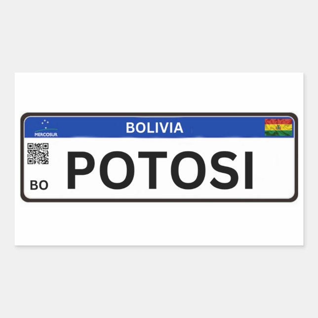 Adesivo Potosi Mercosur Rechteckiger Aufkleber (Vorderseite)