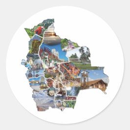 Adesivo recuerdo de Bolivia Runder Aufkleber