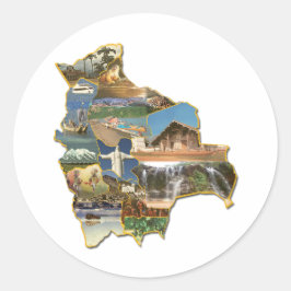 Adesivo recuerdo de Bolivia Runder Aufkleber